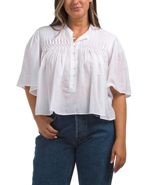 TJ Maxx Destiny Top For Cotton/Viscose - White