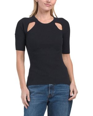 TJ Maxx Lily Crew Sweater, Cotton - Black