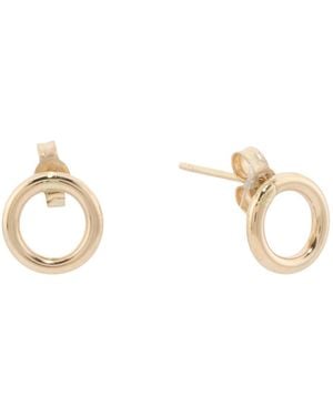TJ Maxx 14Kt Circle Stud Earrings - White