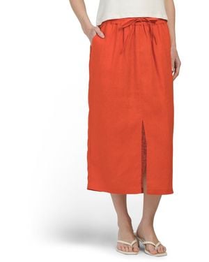 TJ Maxx Linen Maisie Skirt For - Red