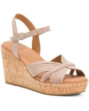 TJ Maxx Suede Nomi Sandals For - Metallic