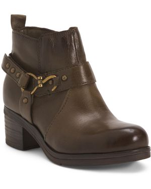 TJ Maxx Leather Sydni Booties For Leather - Brown