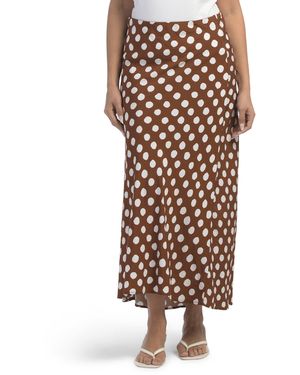 TJ Maxx Bias Maxi Skirt For Nylon/Rayon - Natural