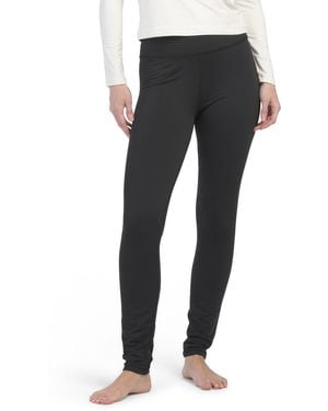 TJ Maxx Wide Base Layer Tights, Spandex/Polyester - Gray