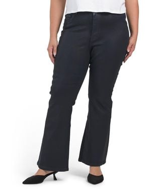 TJ Maxx Plus Stretch Coated Bootcut Jeans For Cotton/Polyester - Blue