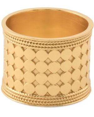 TJ Maxx 18Kt Plated Pebble Band Ring - Metallic