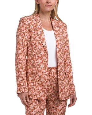 TJ Maxx Rebecca Blossom Jacket, Polyester/Viscose - Red
