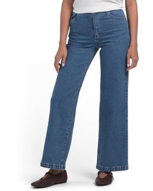 TJ Maxx Organic Cotton A 94 High And Wide Pants For - Blue