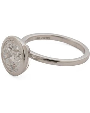 TJ Maxx 14Kt Lab Grown Diamond Round Cut Bezel Ring, Diamond - Multicolor