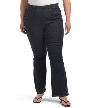 TJ Maxx Plus Pull On Stretch Flare Jeans For - Black