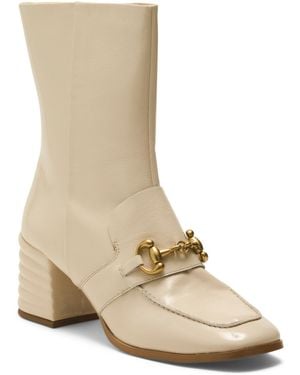 TJ Maxx Patent Leather Daffodil Booties For - Natural