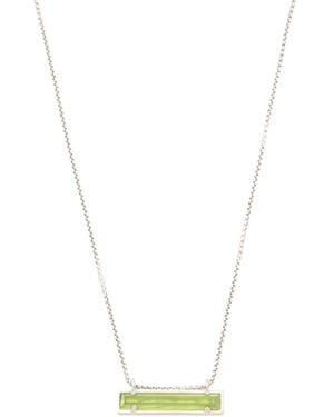 TJ Maxx Leanor Peridot Illusion Necklace - White