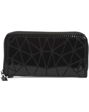 TJ Maxx Geo Shiny East West Wallet For Leather - Black