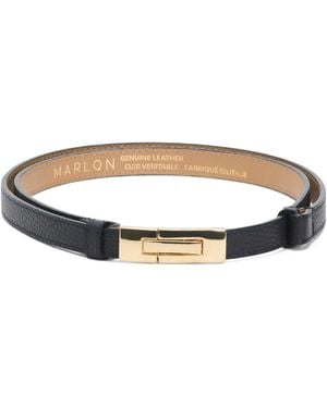 TJ Maxx Leather Adjustable Length Belt, Leather - White
