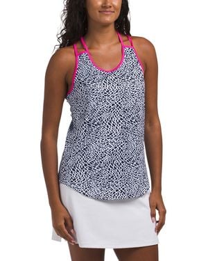 TJ Maxx Upf 50 Strappy Racerback Tank For Spandex/Polyester - Blue