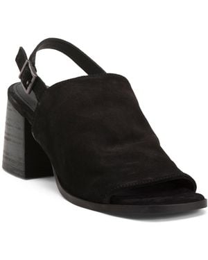 TJ Maxx Suede Jayden Heeled Sandals For Leather/Suede - Black