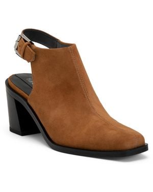 TJ Maxx Suede Isadora Open Back Booties For - Brown