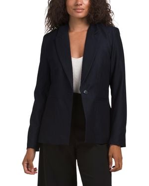 TJ Maxx Career Denim Blazer, Spandex/Polyester/Rayon - Black