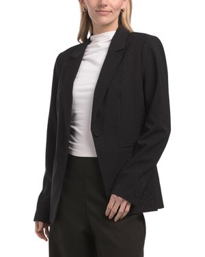 TJ Maxx Four Season Stretch Blazer, Spandex/Polyester - Black