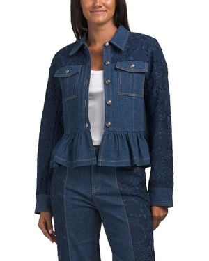 TJ Maxx Kerrigan Jacket, Spandex/Cotton/Polyester - Blue