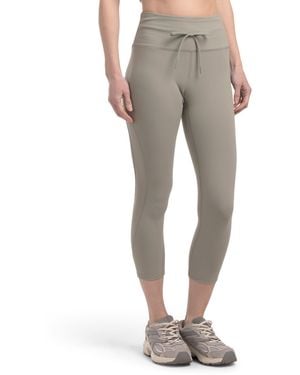 TJ Maxx Capri Leggings With Drawcord Waist, Spandex/Polyester - Gray