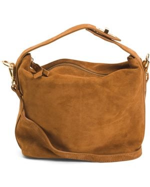 TJ Maxx Suede Crossbody For /Suede - Brown