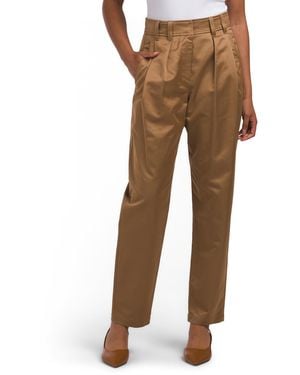 TJ Maxx Barrel Leg Pants For Cotton/Polyester/Viscose - Natural