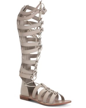 TJ Maxx Leather Pruitt Strappy Sandals For - White