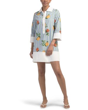 TJ Maxx Ava Tunic Mini Dress - White