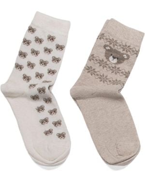 TJ Maxx 2 Pack Cashmere Blend Socks For Nylon/Spandex/Wool - White