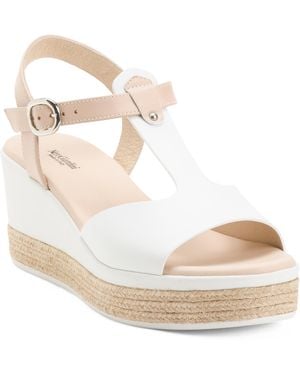 TJ Maxx Leather Sandals For - Natural