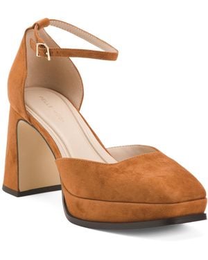 TJ Maxx Suede Delores Heels For - Brown