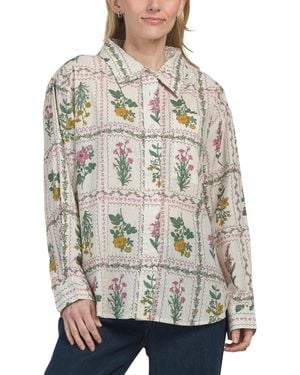 TJ Maxx Cotton Printed Shirt For - Gray