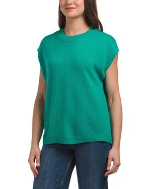 TJ Maxx Cashmere Zarah Sweater Tank - Green