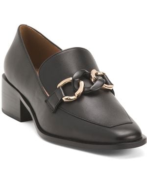 TJ Maxx Leather Chrystie Horsebit Loafers For Leather - Brown