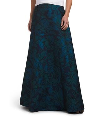 TJ Maxx Jacquard Ball Gown Skirt For Polyester - Blue