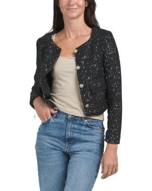 TJ Maxx Boucle Jacket For Nylon/Polyester/Acrylic - Black