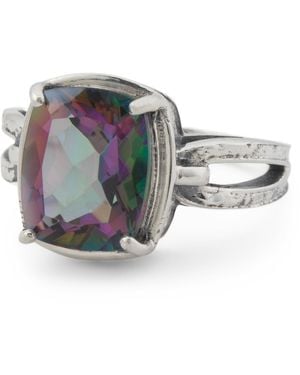 TJ Maxx Sterling Mystic Quartz Ring - Gray