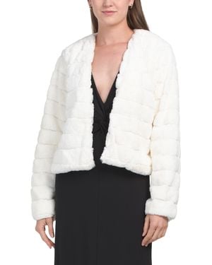 TJ Maxx Montana Faux Fur Jacket For Polyester - White