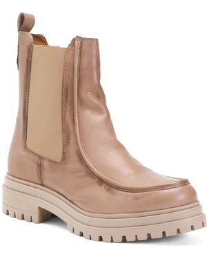 TJ Maxx Leather Leilani Booties For - Natural