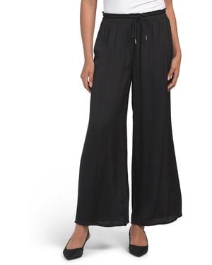 TJ Maxx Airflow Pull On Pants With Elastic Drawstring Waistband For Polyester - Black