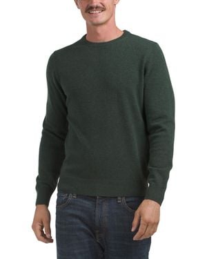 TJ Maxx Merino Wool And Cashmere Blend Crew Neck Pull Over Sweater For Merino Wool/Cashmere - Green