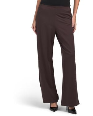 TJ Maxx Easy Leg Ponte Pants For Nylon/Spandex/Rayon - Brown