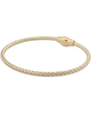 TJ Maxx 18Kt Plated Basketweave Bracelet For - White
