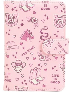 TJ Maxx Howdy Passport Cover, Leather - Pink