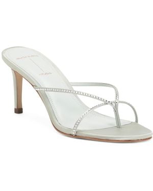 TJ Maxx Jade Embellished Heeled Sandals For Leather - White