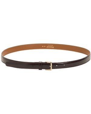 TJ Maxx Patent Leather Barbara Belt For Leather - Red