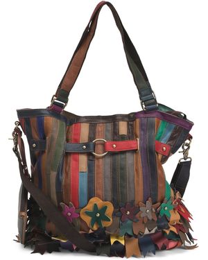 TJ Maxx Leather Kylie Handbag - Black