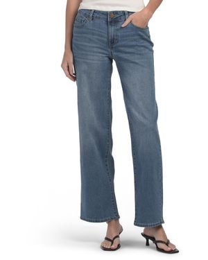 TJ Maxx Mid Rise Core Wide Leg Jeans For Spandex/Cotton/Polyester - Blue
