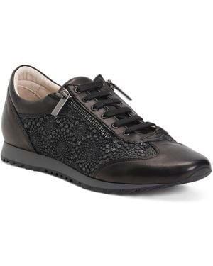 TJ Maxx Leather Fedro Sneakers For - Black